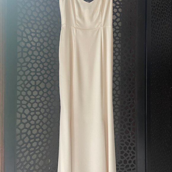 Reformation Payton Satin Wedding Dress - Picture 2 of 13